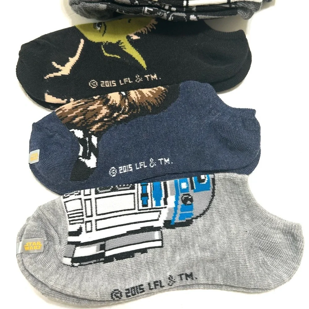 Disney Star Wars Big Kid no show Ankle Socks size L
